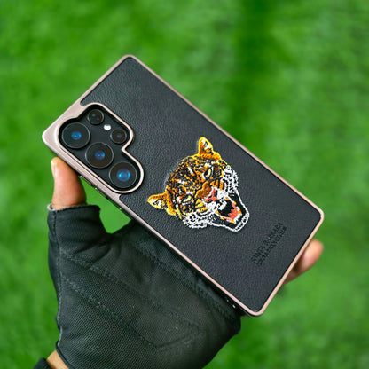 Samsung Galaxy S25 Ultra Santa Barbara Polo Racquet Club Savana Series Leather Case - Black