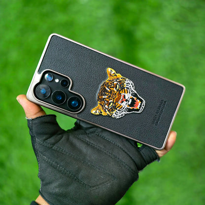 Samsung Galaxy S25 Ultra Santa Barbara Polo Racquet Club Savana Series Leather Case - Black