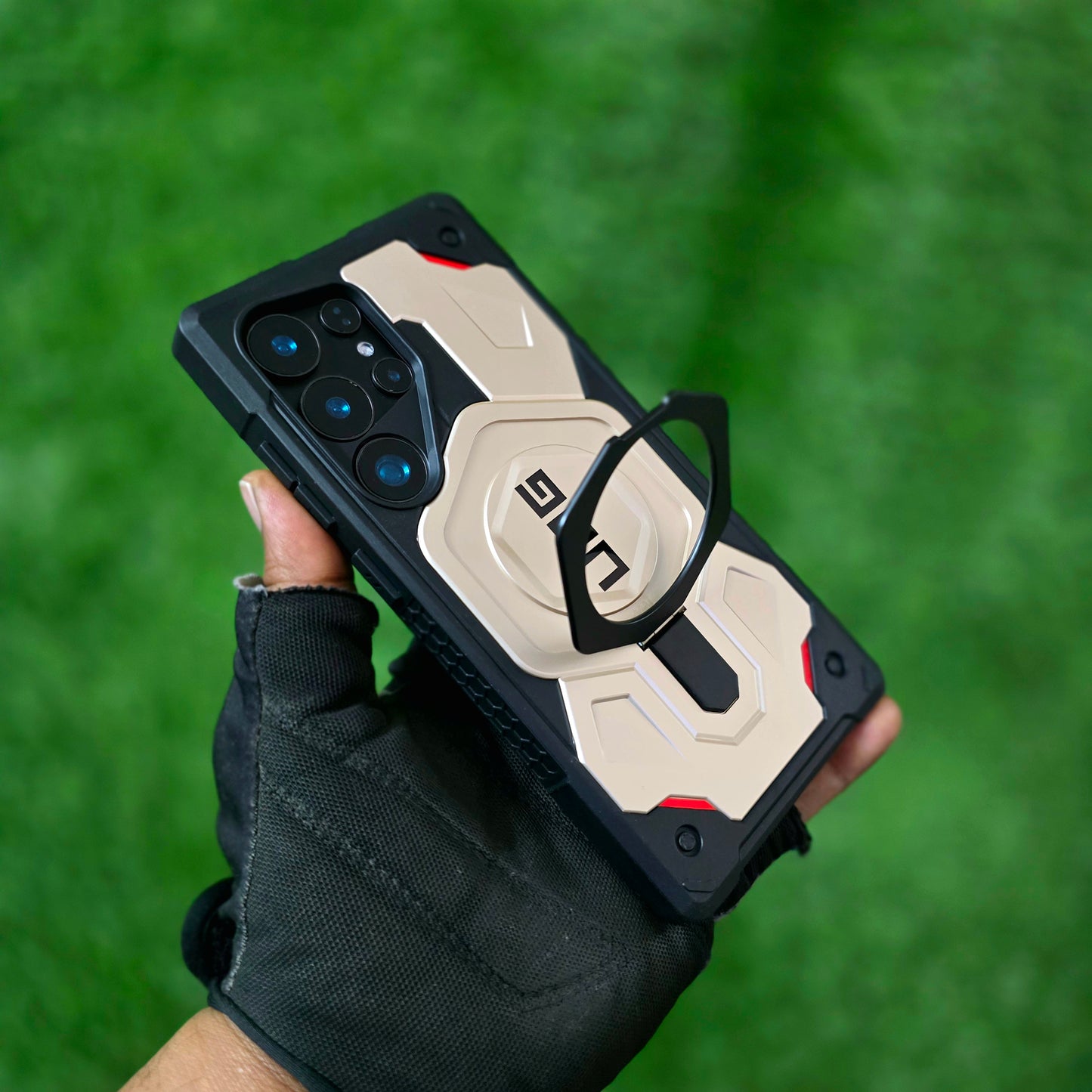 Samsung Galaxy S25 Ultra UAG Cover, Pathfinder XTE Magnetic Ring Holder, Kickstand Magsafe - Champion Gold