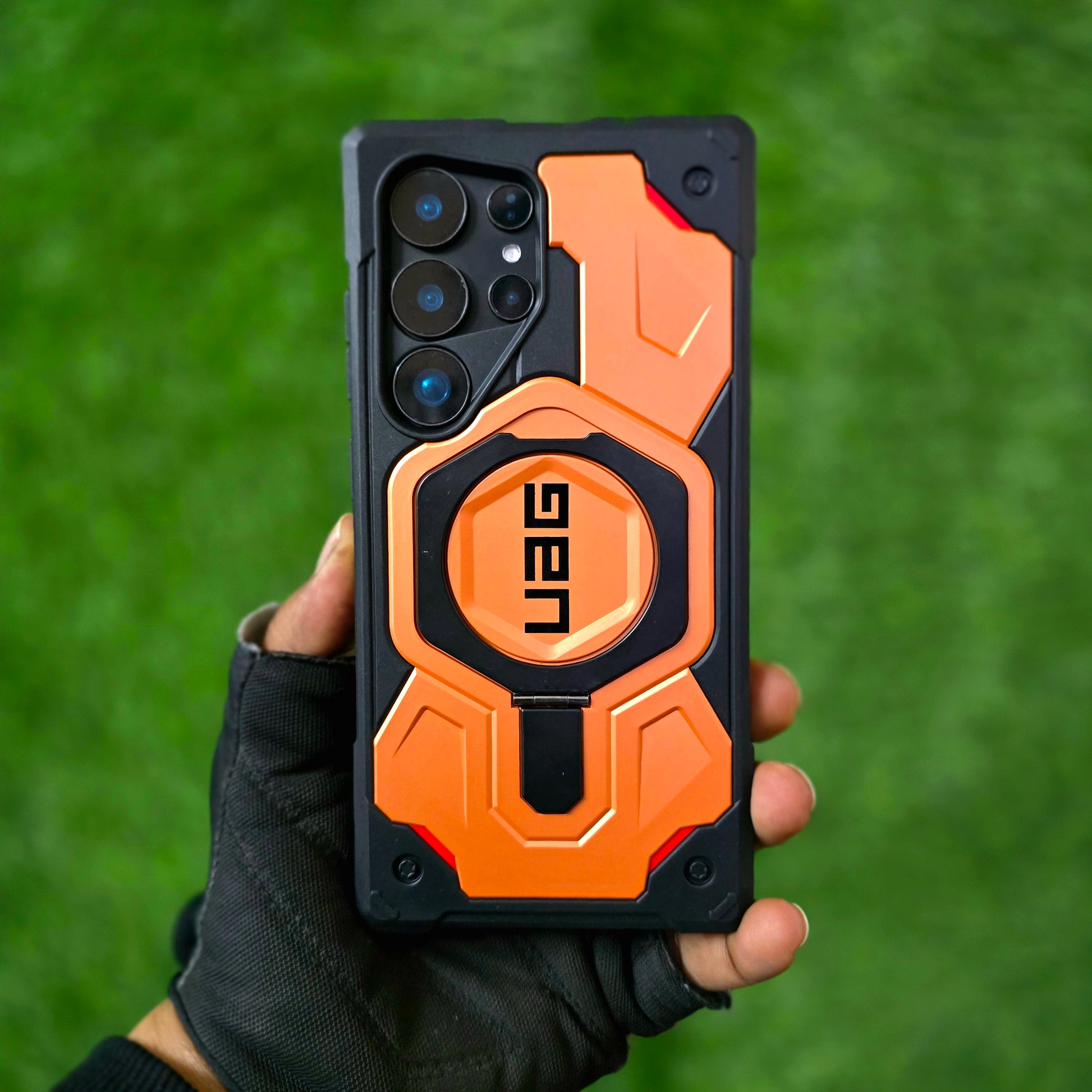 Samsung Galaxy S25 Ultra UAG Cover, Pathfinder XTE Magnetic Ring Holder, Kickstand Magsafe - Rust