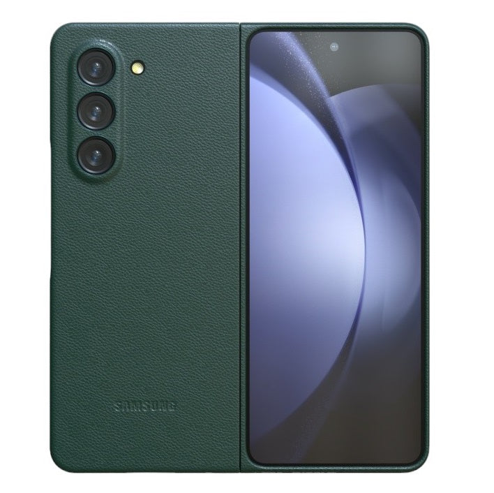 Samsung Galaxy Z Fold 5 Leather Case - Dark Green