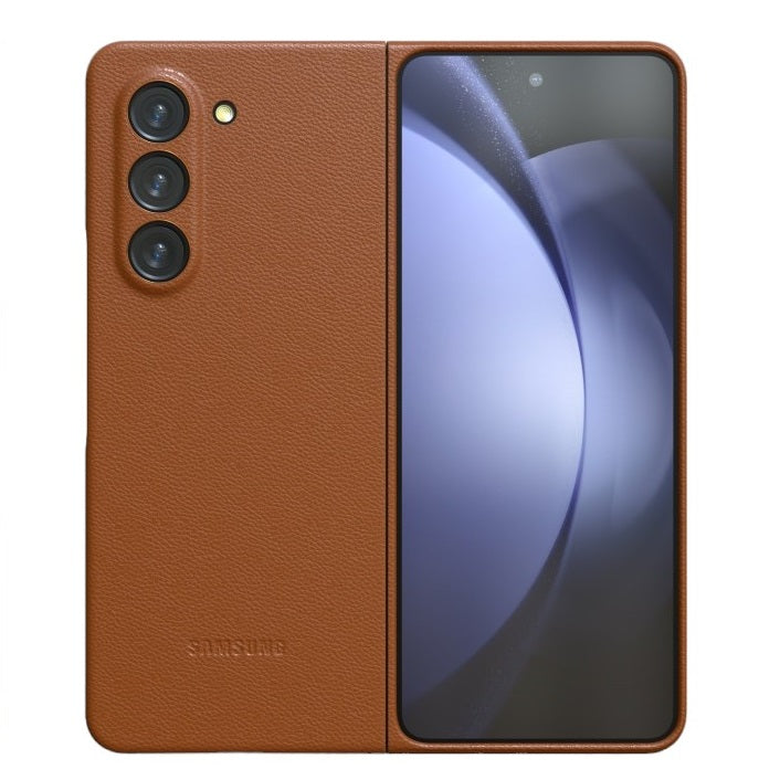 Samsung Galaxy Z Fold 5 Leather Case - Brown