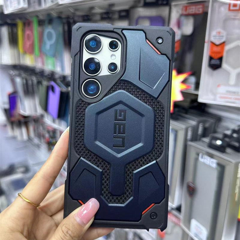 Samsung Galaxy S25 Ultra UAG Case, Monarch Pro Kevlar Series Rugged Armor Cover with Magsafe - Blue