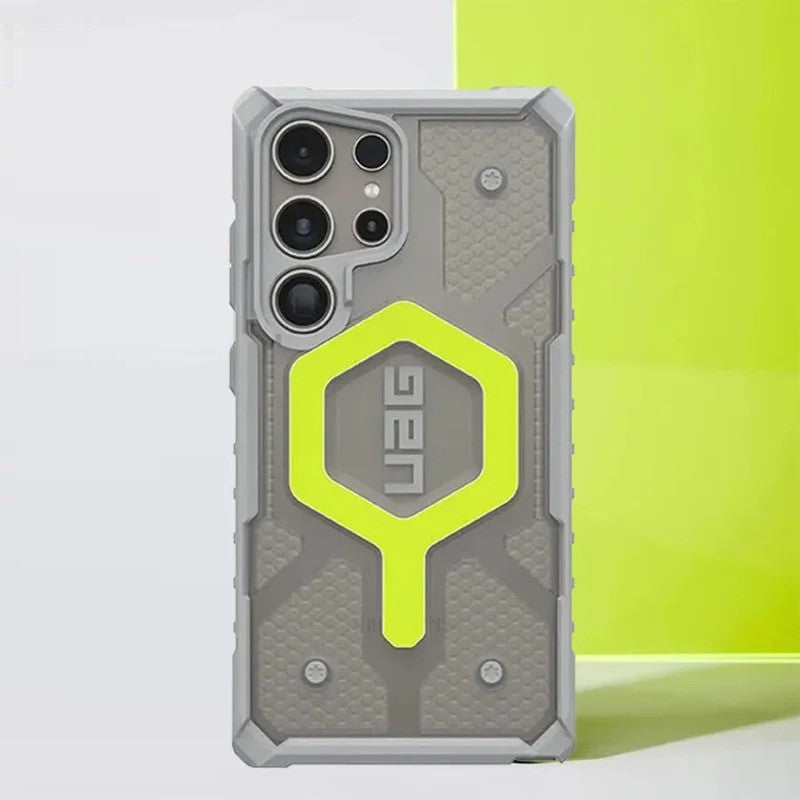 Samsung Galaxy S25 Ultra UAG Case, Pathfinder Clear Rugged Featherlight Shockproof Protective - Neon Green