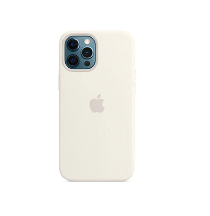 iPhone 12 Pro Silicon Case Liquid Silicon Inner Fabric with Logo