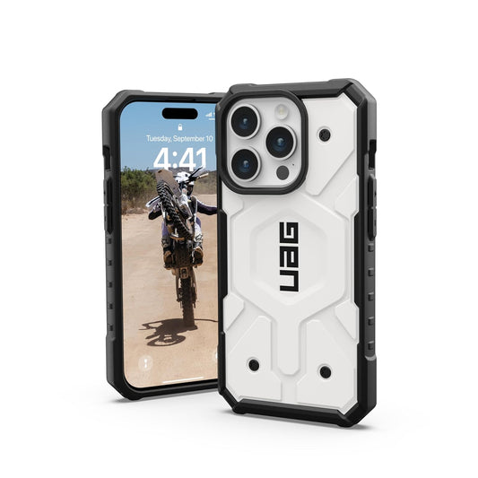 iPhone 15 UAG Pathfinder Premium Rugged Shockproof Case With Magsafe-White