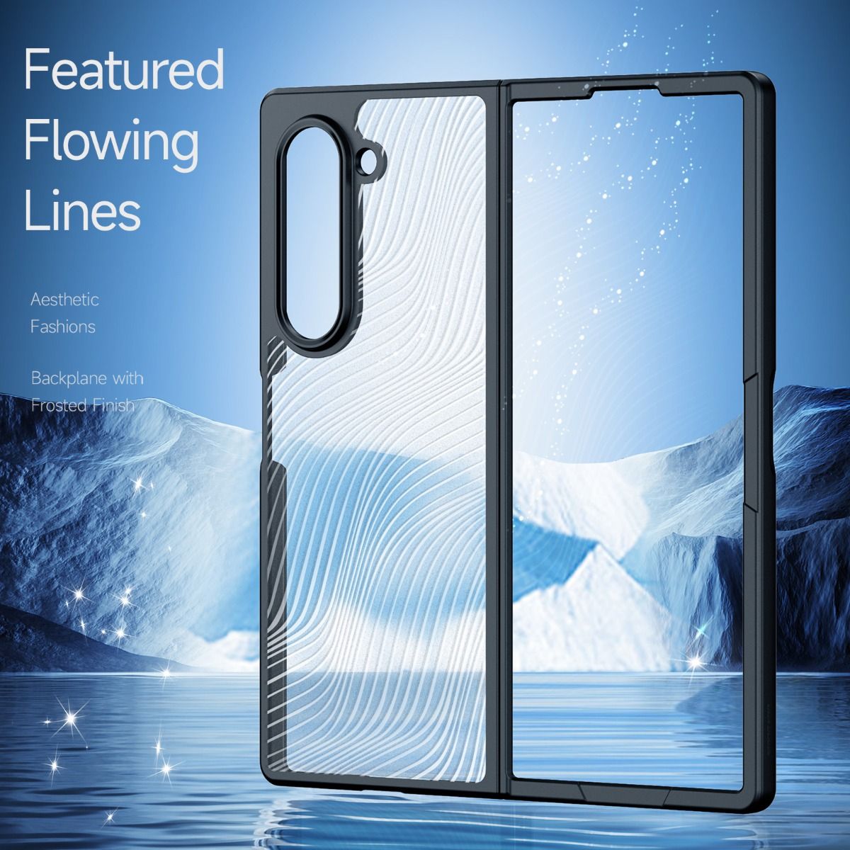Samsung Galaxy Z Fold6 DUX DUCIS AIMO Series Anti Fingerprint Matte Finish Clear Case