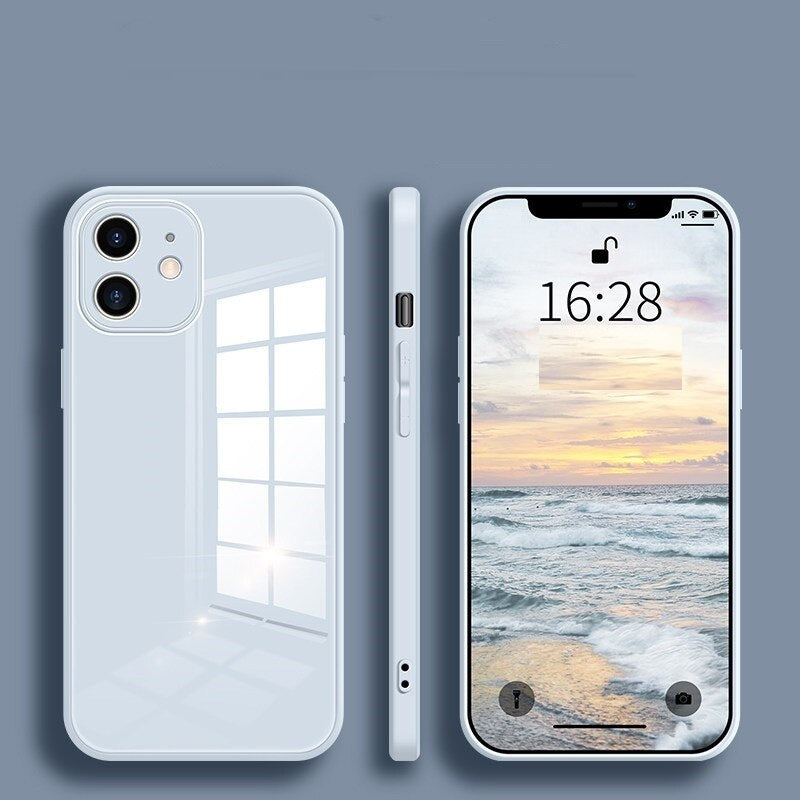iPhone 11 Glass Case with Logo and Camera Protection