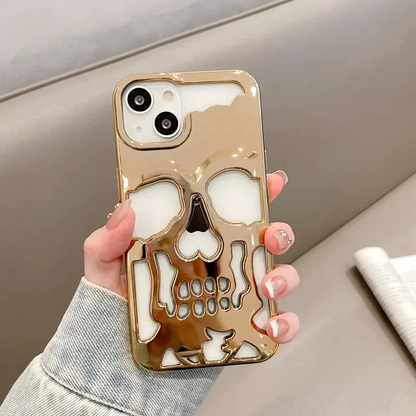 iPhone 14 Hollow Skull Design Case