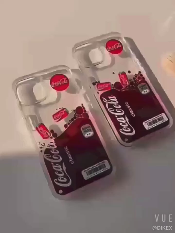 iPhone 12 Float Classic Cola Flow Liquid Case
