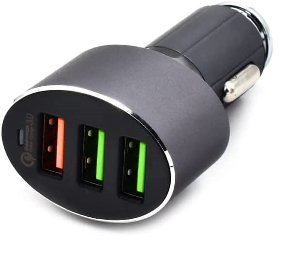 LDNIO Triple Port USB Quick Charge QC 3.0 Car Charger (Black)