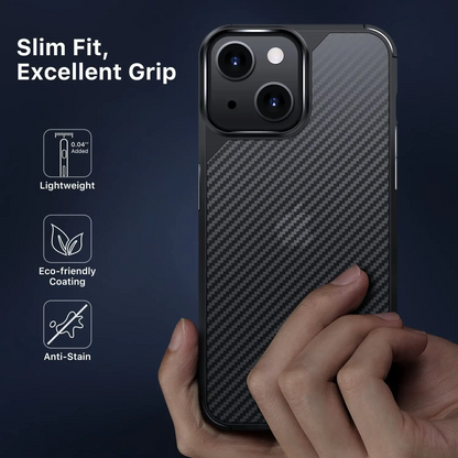 iPhone 13 Carbonfiber Transparent Hybrid Shockproof Case