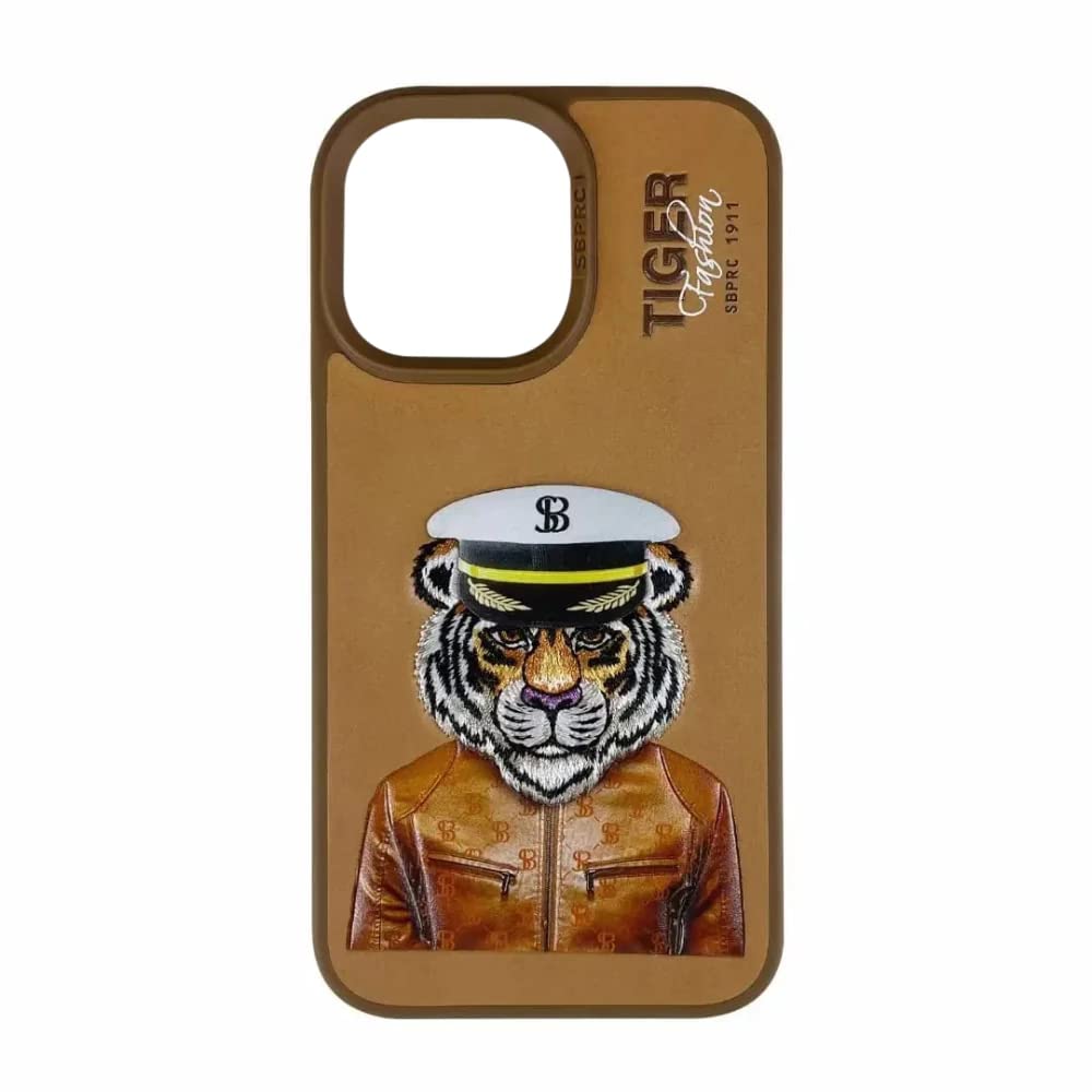 iPhone 14 Pro Max Santa Barbara Polo Club Fashion Tiger Leather Case