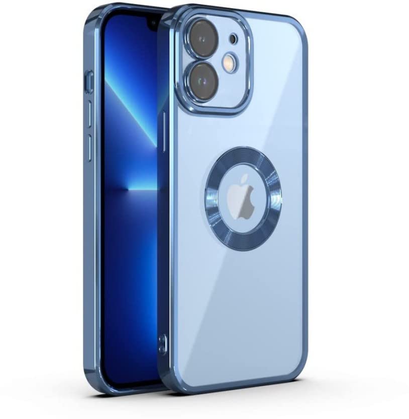 iPhone 12 Mini Transparent Electroplating Case with Camera Protection