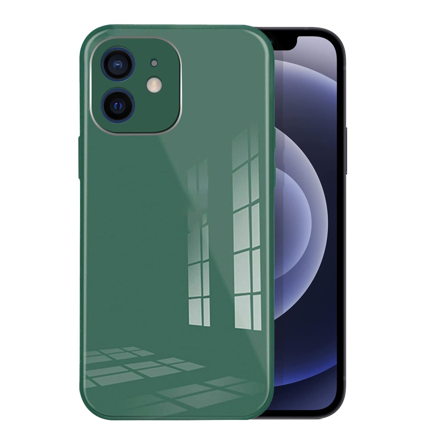 iPhone 12 Mini Glass Case with Logo and Camera Protection