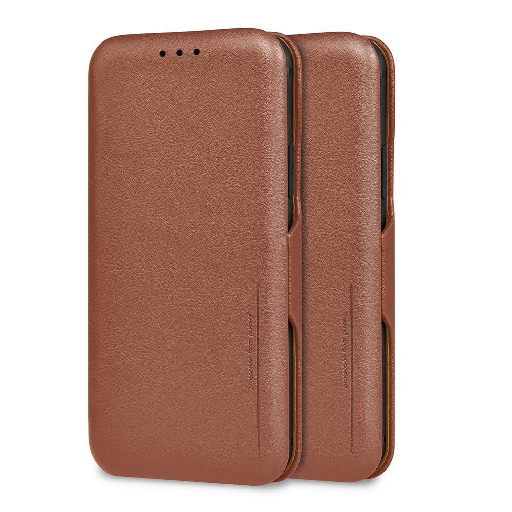 iPhone 14 Pro Leather Wallet Back Flip Cover with Card Holder