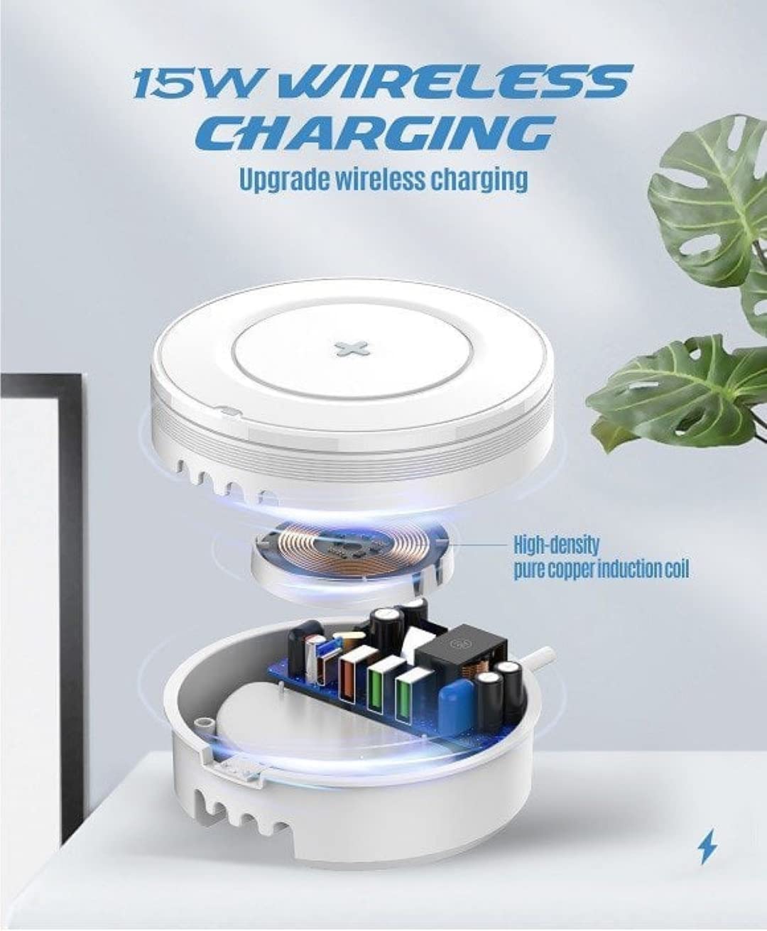 LDNIO 32W Desktop Wireless Charging Station with Fast Charging