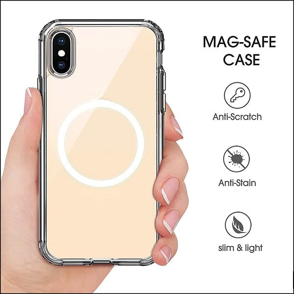 iPhone X/Xs Ultra Hybrid Magnetic Protective Clear Case - Transparent