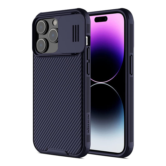 iPhone 14 Pro Max Nilkin CamShield Pro Camera Open Close All Side Protection Case- Black