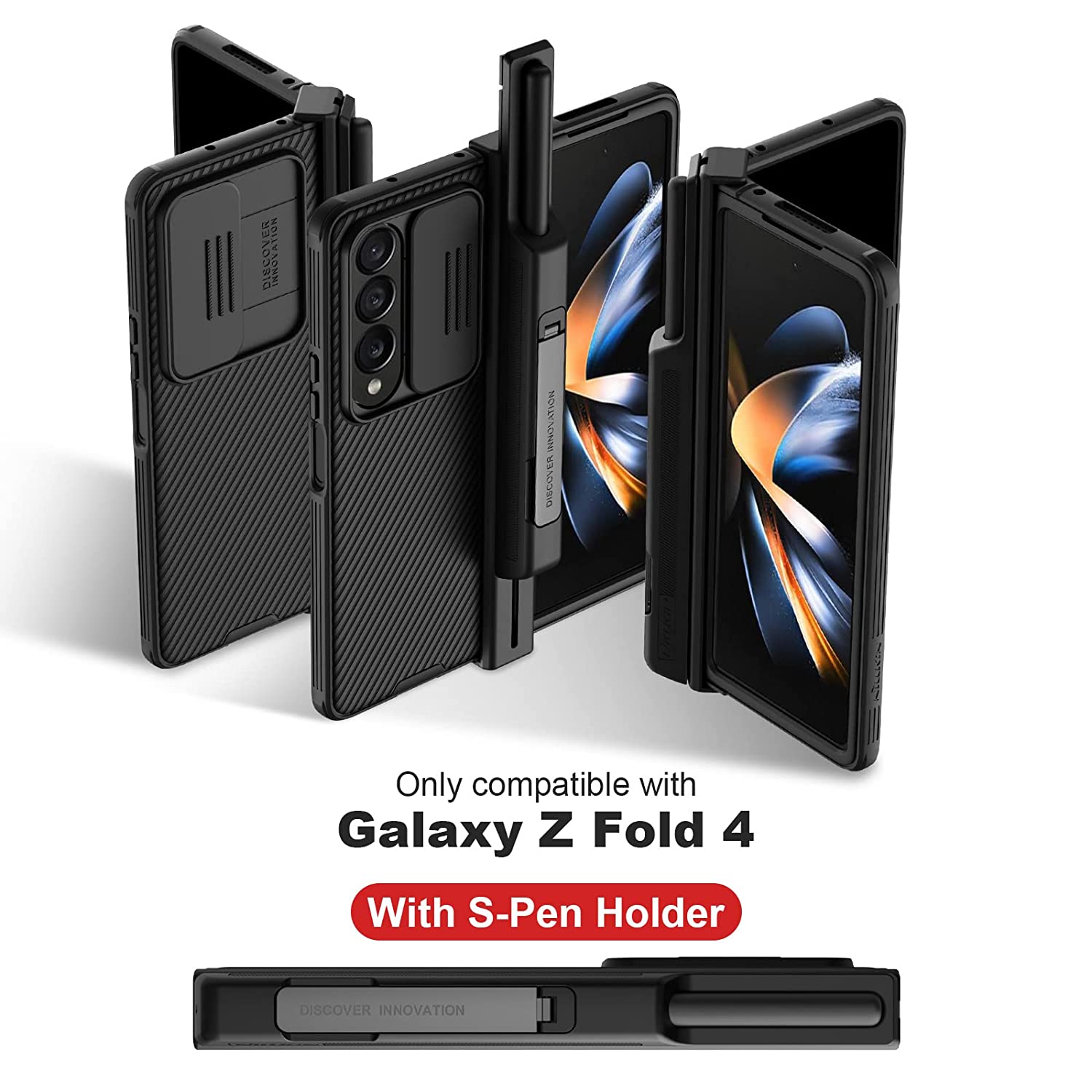 Samsung Galaxy Z Fold 4 Camshield Pro Case S Pen Holder With Camera Protection