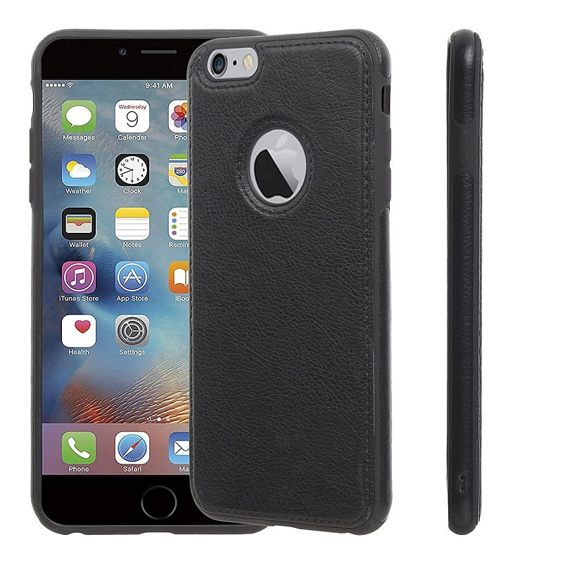 iPhone 7 Original PU Leather Case Classic Luxury Elegant with Logo Cut - Black