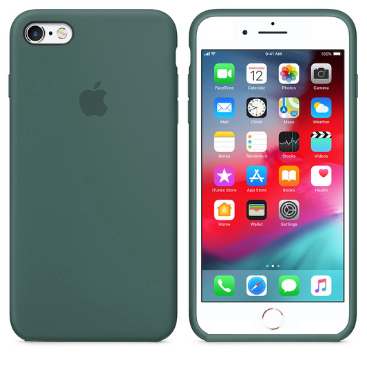 iPhone 6/6s Original Liquid Silicon Case with Logo - Green
