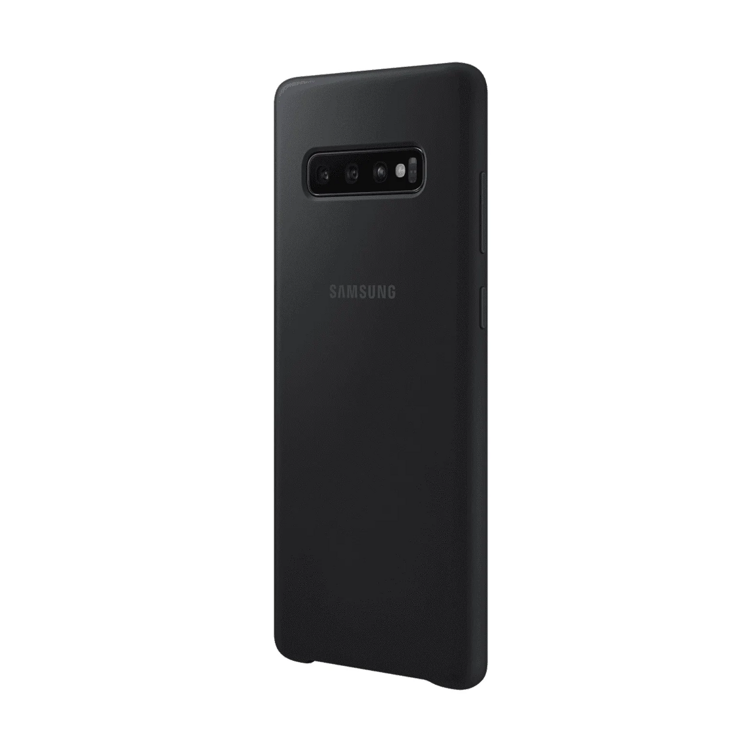 Samsung Galaxy S10 Plus Silicon Case Liquid Silicon Inner Fabric with Logo