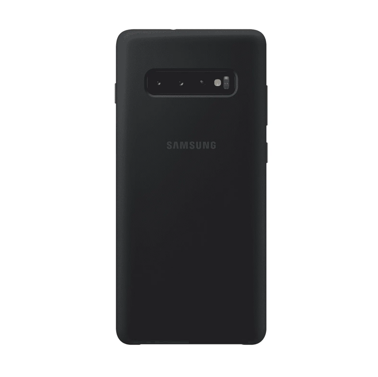 Samsung Galaxy S10 Plus Silicon Case Liquid Silicon Inner Fabric with Logo