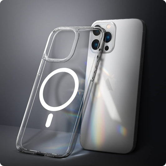 iPhone 12 Pro Ultra Hybrid Magnetic Protective Clear Case - Transparent