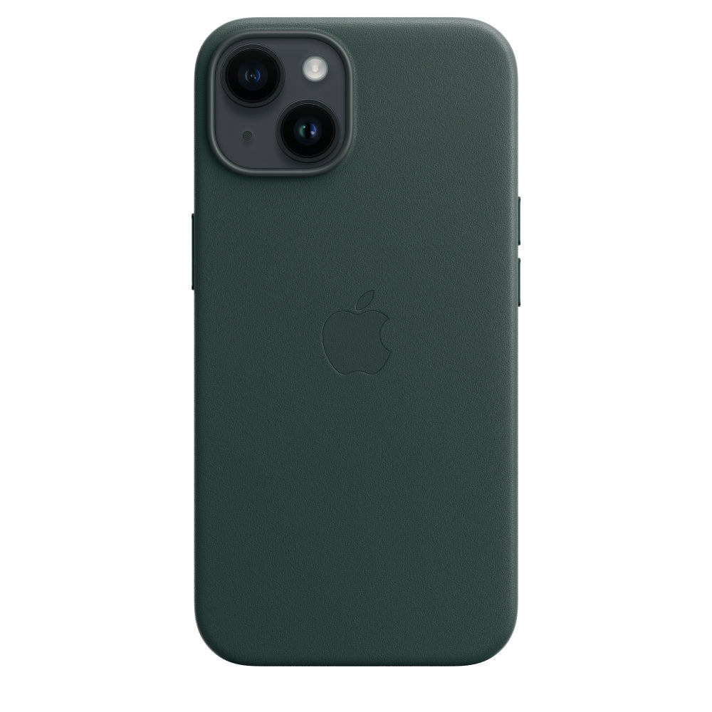 iPhone 14 Plus Leather Case with MagSafe -Dark Green