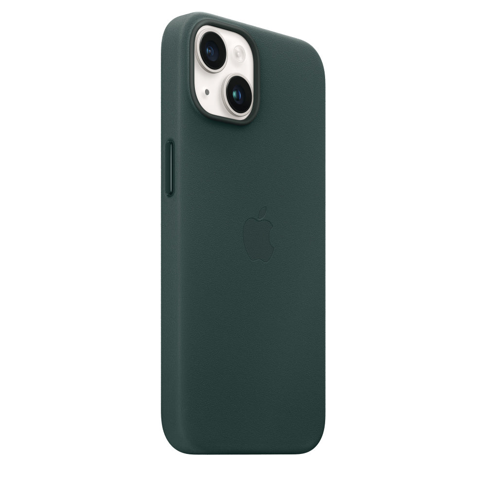 iPhone 14 Plus Leather Case with MagSafe -Dark Green