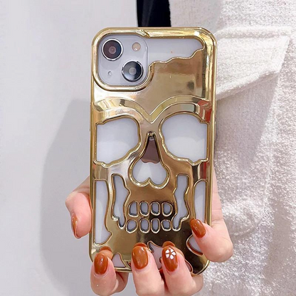 iPhone 14 Hollow Skull Design Case