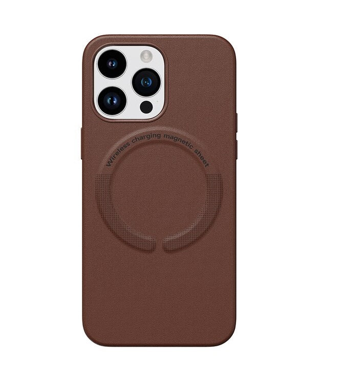iPhone 11 Pro Max Premium Leather Magsafe Back Cover