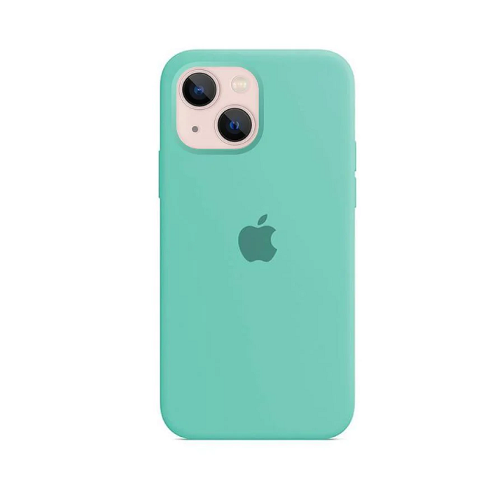 iPhone 13 Mini Original Liquid Silicon Case with Logo - Turquoise