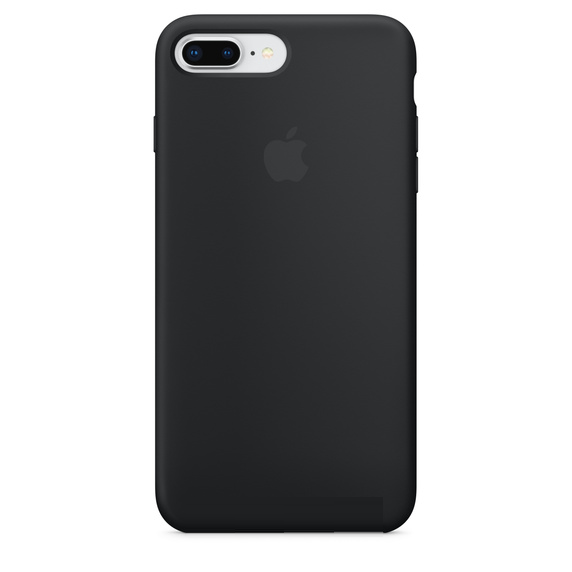 iPhone 7 Plus/8 Plus Original Liquid Silicon Case with Logo - Black