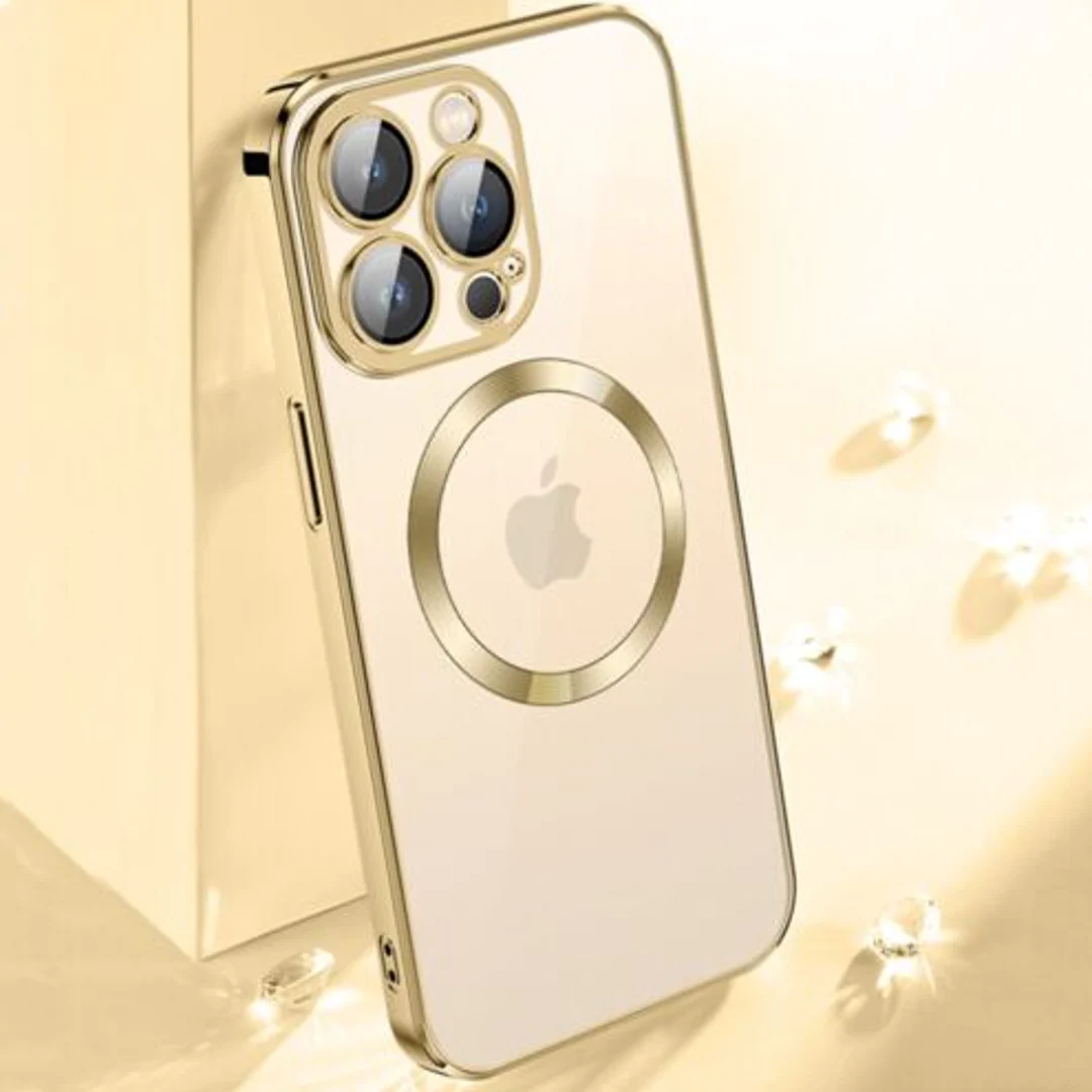 iPhone 14 Pro Transparent Electroplating MagSafe Case with Camera Protection