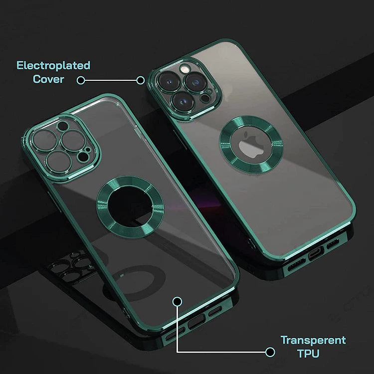 iPhone 13 Pro Electroplating Case Transparent Soft TPU with Camera Protection