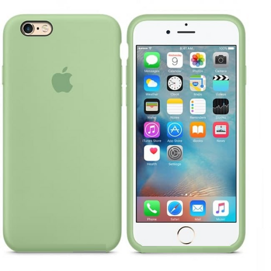 iPhone 6/6s Original Liquid Silicon Case with Logo - Mint Green