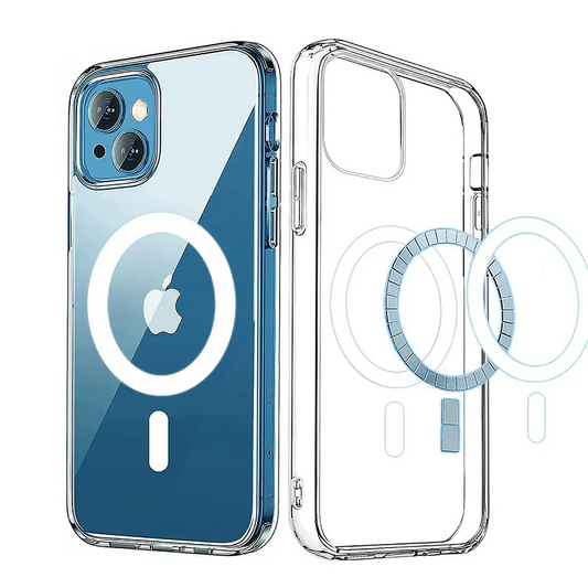 iPhone 14 Plus Ultra Hybrid Magnetic Protective Clear Case - Transparent