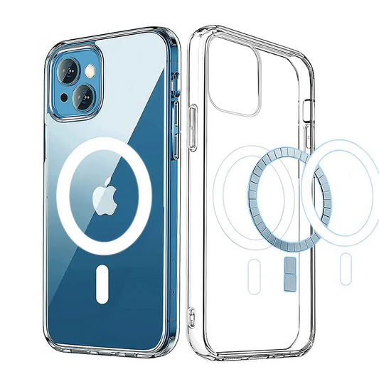 iPhone 14 Ultra Hybrid Magnetic Protective Clear Case - Transparent