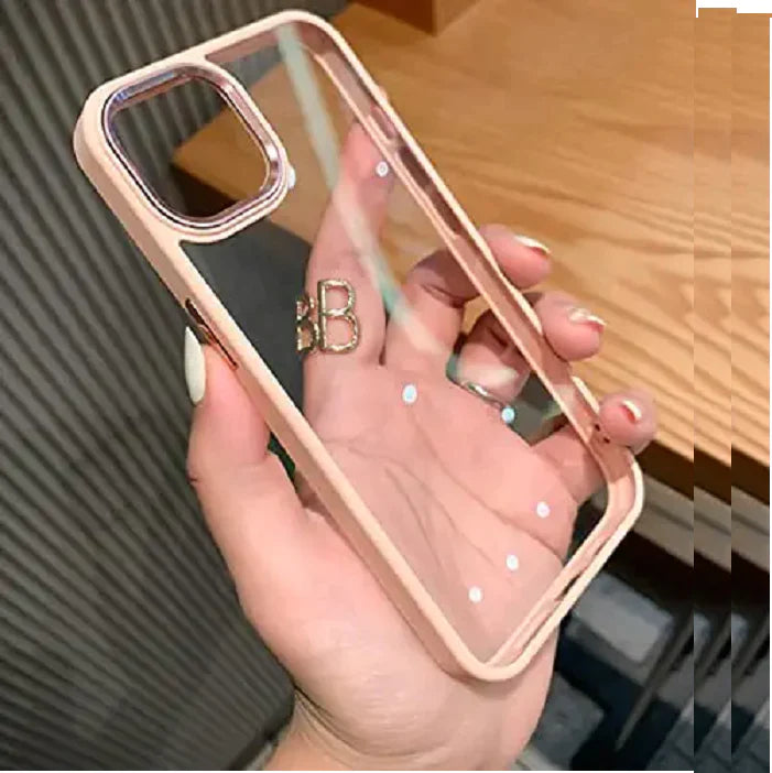 iPhone 14 Transparent Bumper Clear Case with Camera Protection