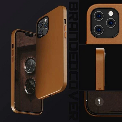 K-doo iPhone 14 Pro Max Leather Case Back Cover