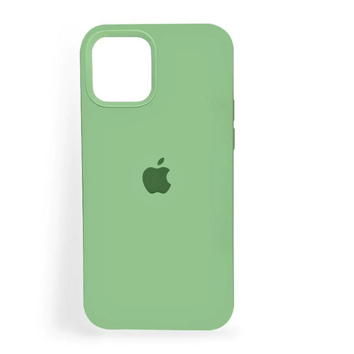 iPhone 14 Silicon Case Liquid Silicon Inner Fabric with Logo