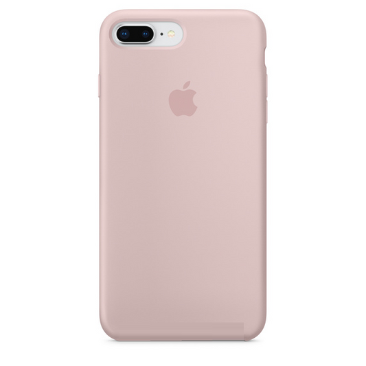 iPhone 7 Plus/8 Plus Original Liquid Silicon Case with Logo - Pink