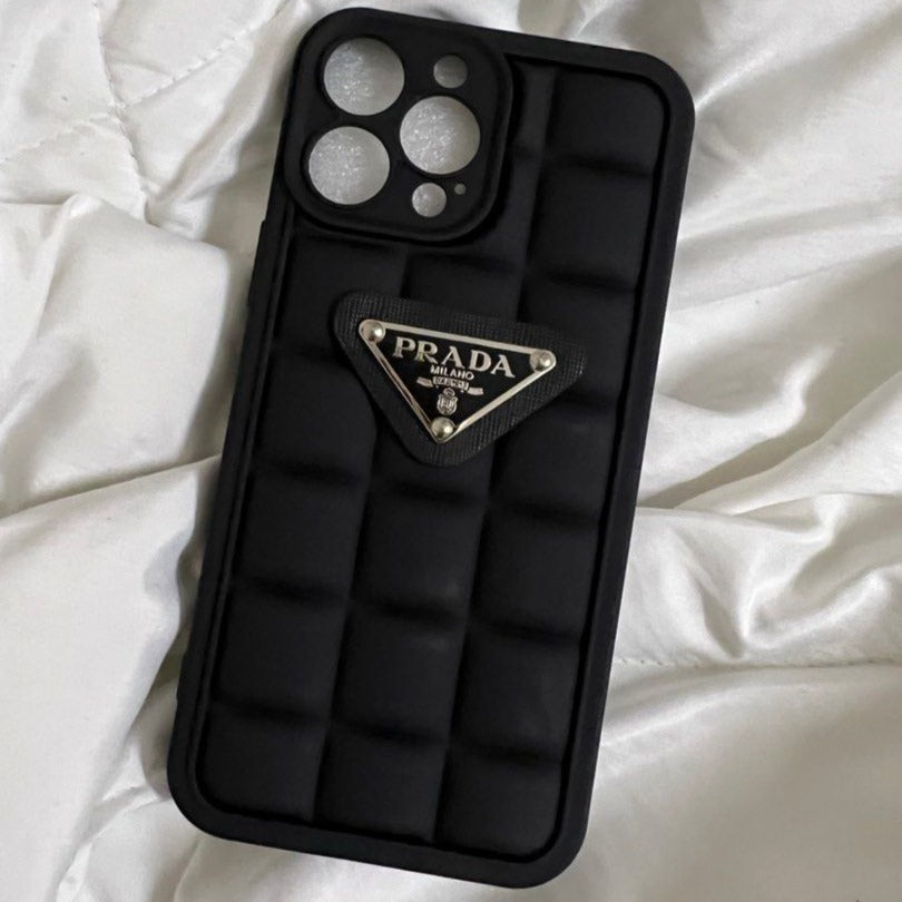 iPhone 14 Pro Max Luxury Prada Shaped Soft CaseiPhone 14 Pro Max Luxury Prada Shaped Soft Case