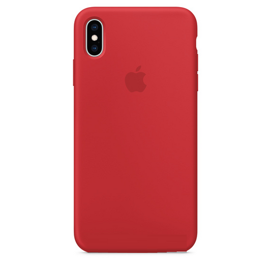 iPhone X/Xs Original Liquid Silicon Case with Logo - Red