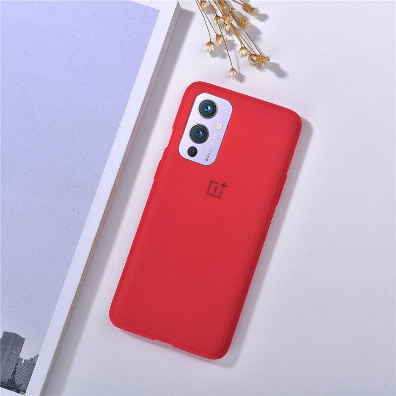 OnePlus 9rt Silicon Case Liquid Silicon Inner Fabric with Logo