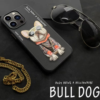 iPhone 14 Pro Nimmy 3D Embroided Swag Dog Back Case Cover