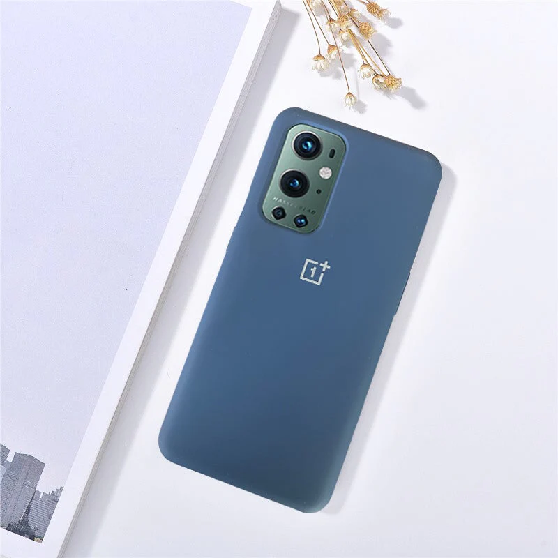 OnePlus 9rt Silicon Case Liquid Silicon Inner Fabric with Logo