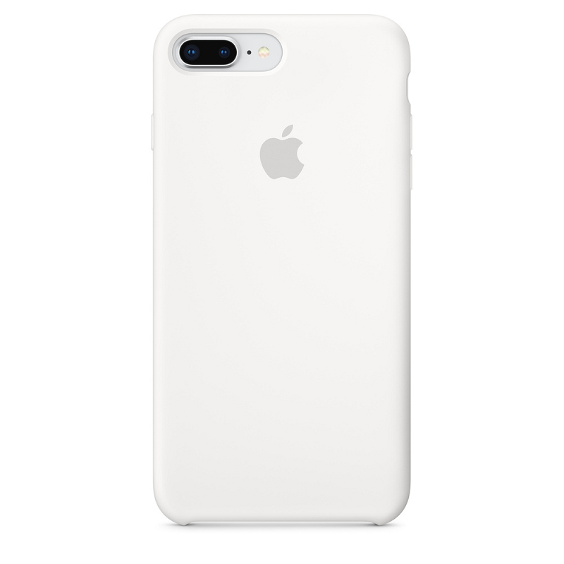 iPhone 7 Plus/8 Plus Original Liquid Silicon Case with Logo - White
